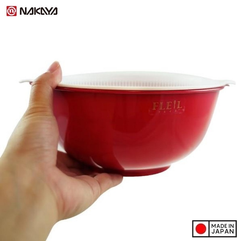 3 bộ chậu rửa và rổ nhựa 1,5L - Hàng nội địa Nhật