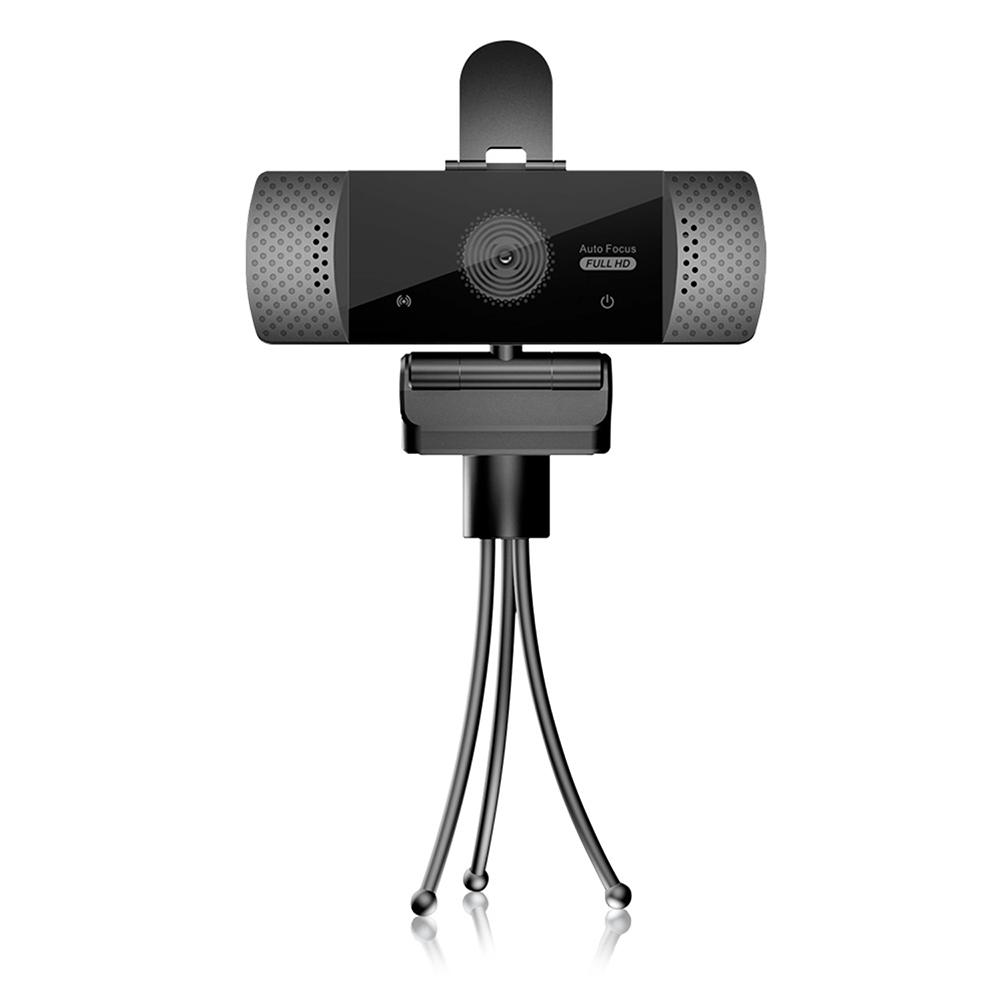 Máy ảnh máy tính tự động lấy nét Webcam tích hợp nắp đậy ống kính micrô với chân máy cho máy tính xách tay USB 1080P HD 2MP
