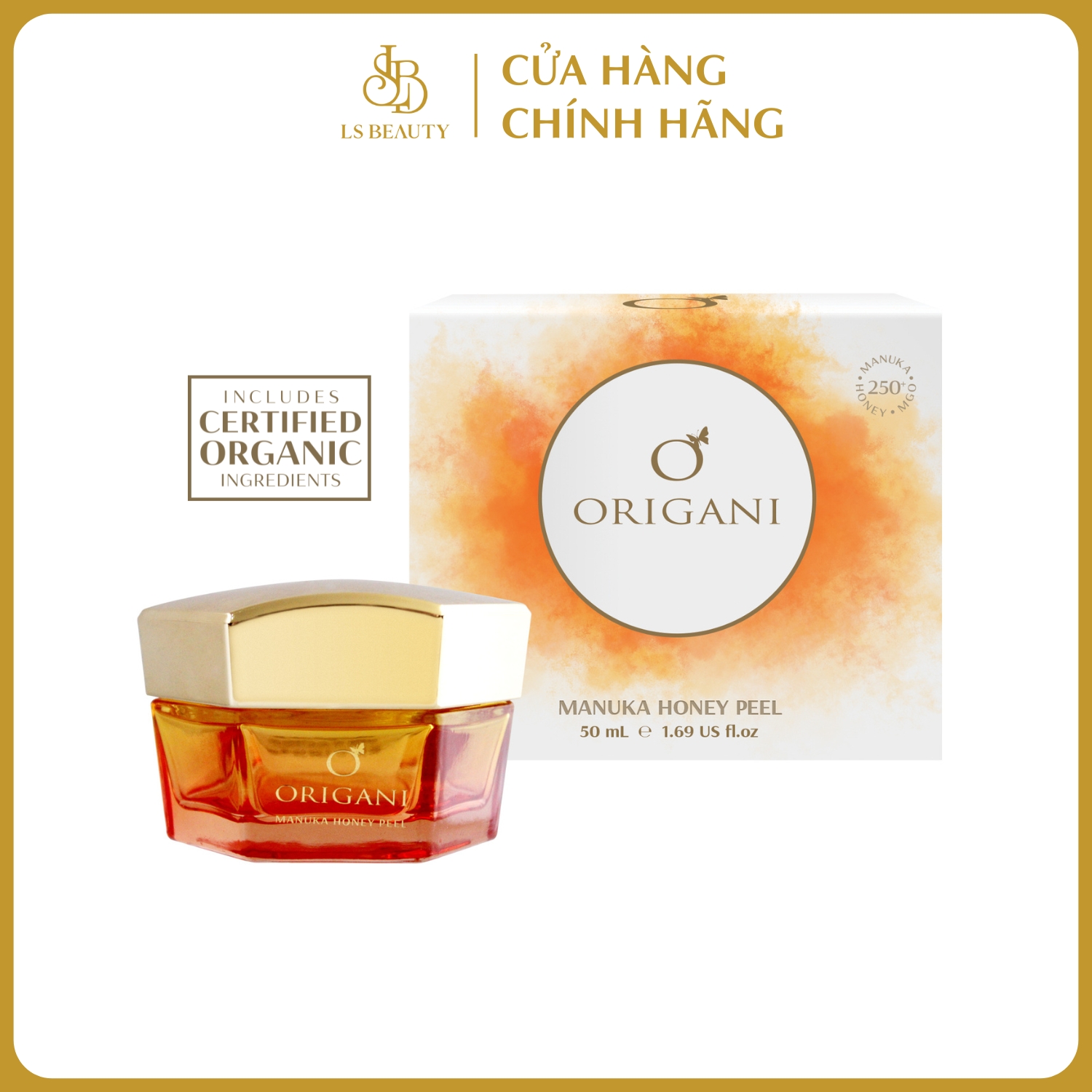 Combo Tẩy Tế Bào Chết Mật Ong Manuka Origani + Sữa Rửa Mặt Erda - Làm Sạch Sâu Mềm Da, Đều Màu Da - Có Chứng Nhận Hữu Cơ