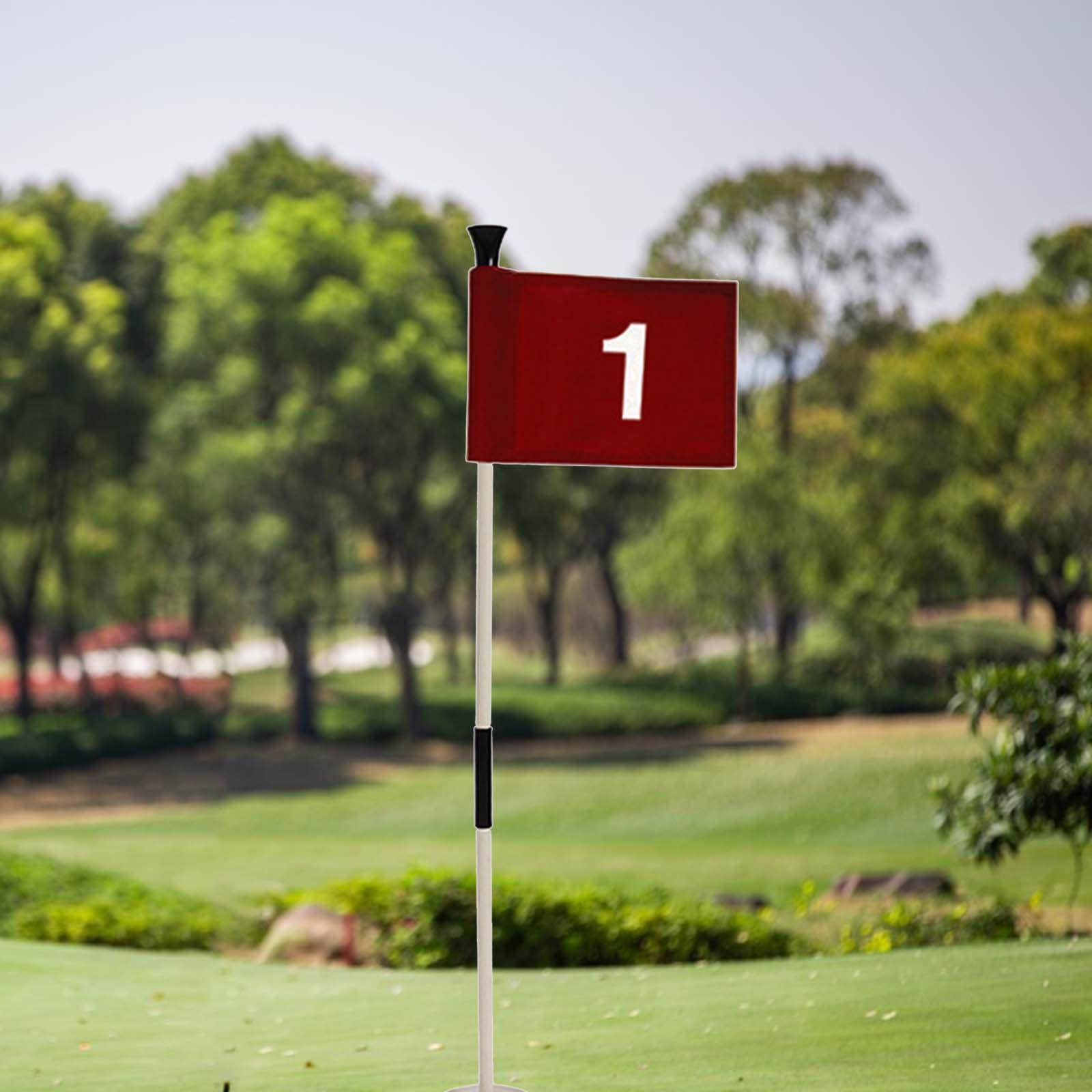 Golf Putting Green Flag and Practice Backyard Gifts Home Golf Flags