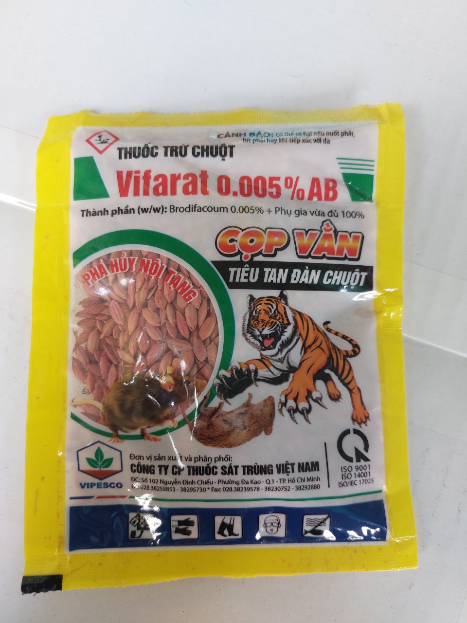 Thuốc diệt chuột thế hệ mới VIFARAT gói 50gr