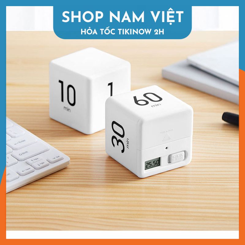 Đồng Hồ Hẹn Giờ Thông Minh Hình Lập Phương (15-20-30-60 Phút)