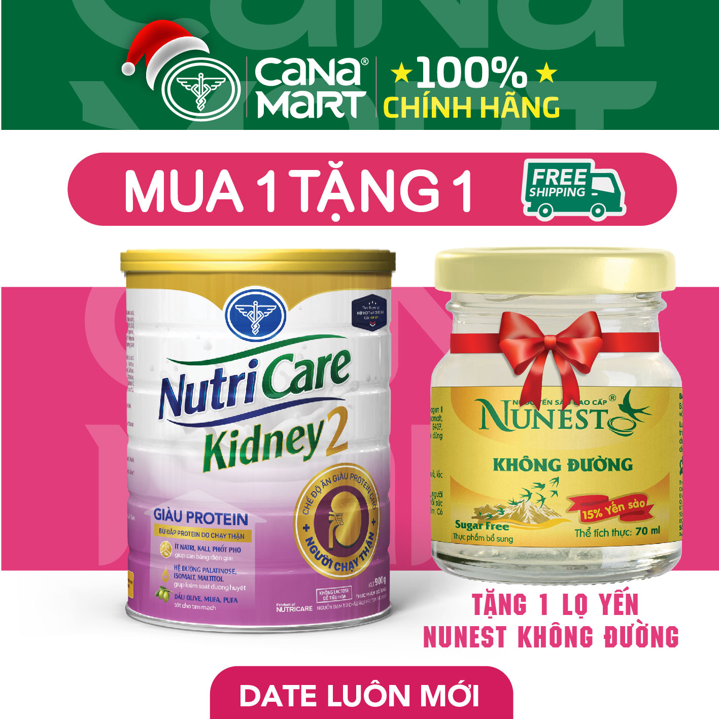 Sữa Bột Cho Người Chạy Thận Nutricare Kidney 2 Giảm Protein &Amp; Giúp Cân Bằng Điện Giải, Kiểm Soát Đường Huyết 900G