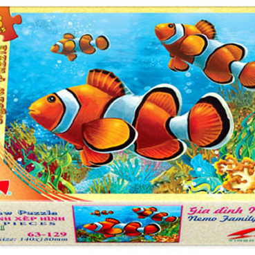 Tranh xếp hình Tia Sáng Gia đình Nemo (63 mảnh)