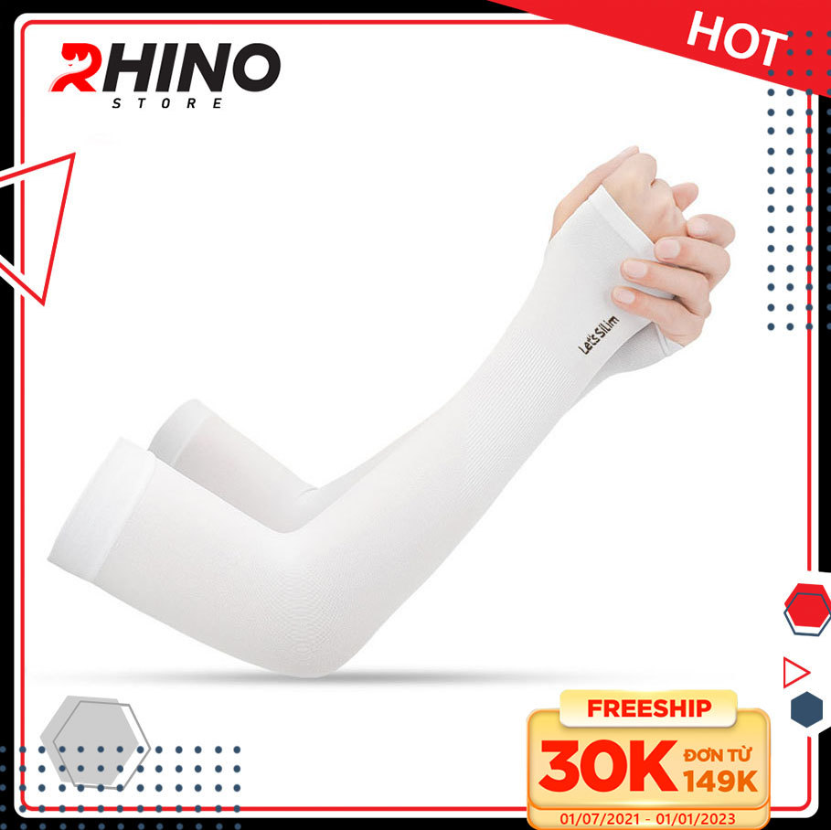 Găng tay xỏ ngón chống nắng Rhino S101, tất tay nam nữ, chống tia UV, chống bụi, Hàng chính hãng