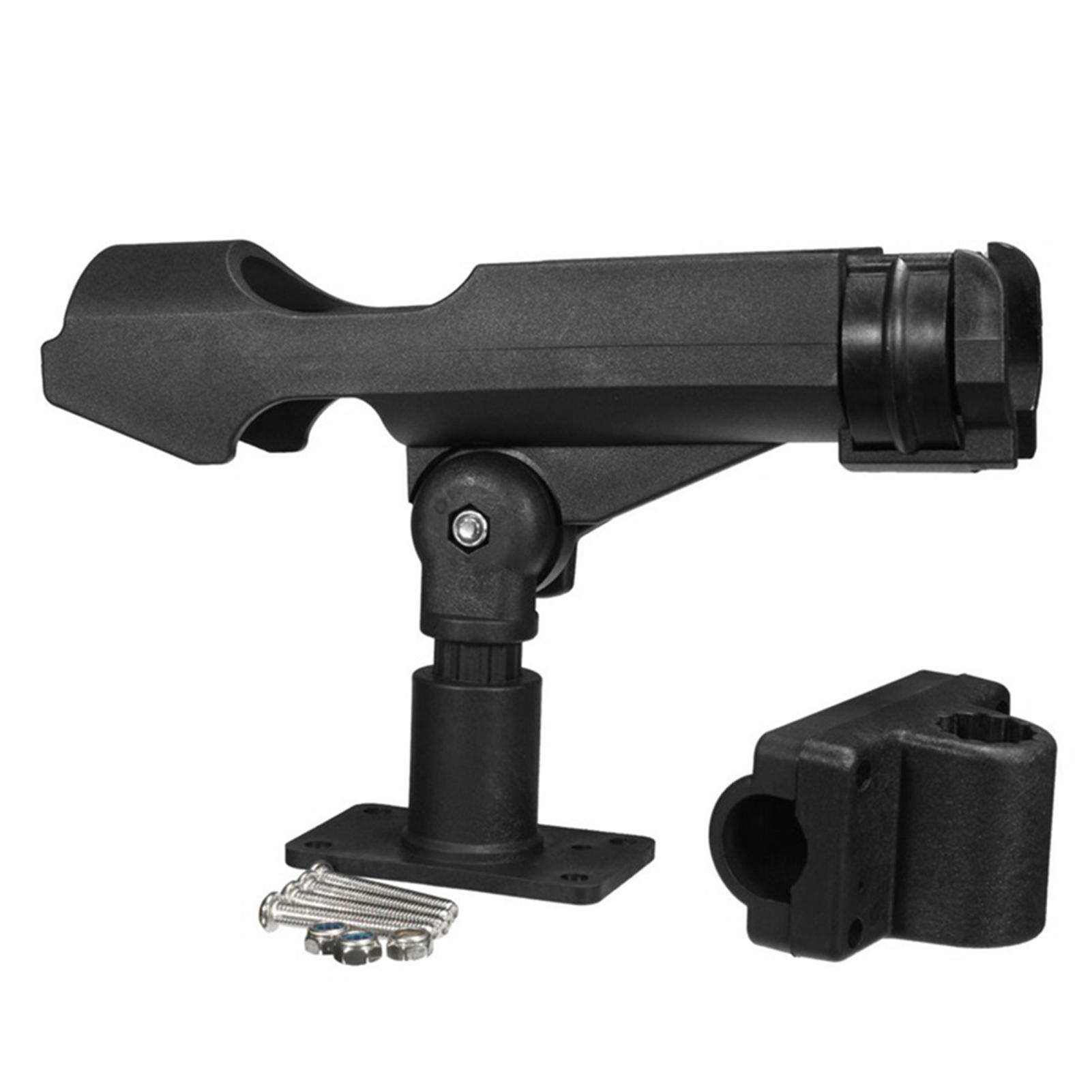 Plastic Fishing Rod Holder Adjustable Fishing Pole Holder with Clamp Folding Rod Racks Holder for Boat Kayak