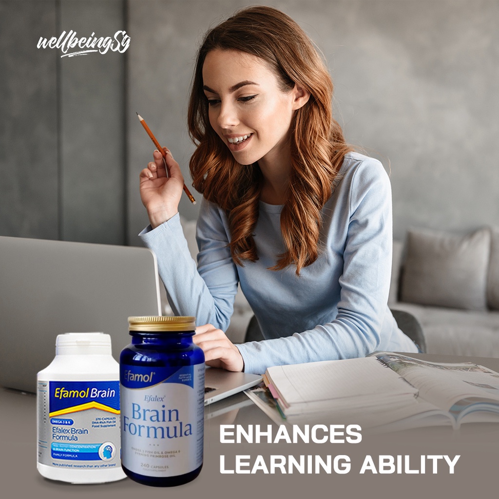 Viên Uống Bổ Sung Dầu Cá DHA, EPA, Efamol Efalex Tăng Cường Trí Nhớ, Hỗ Trợ Trí Não, Tim Mạch, Thị Lực