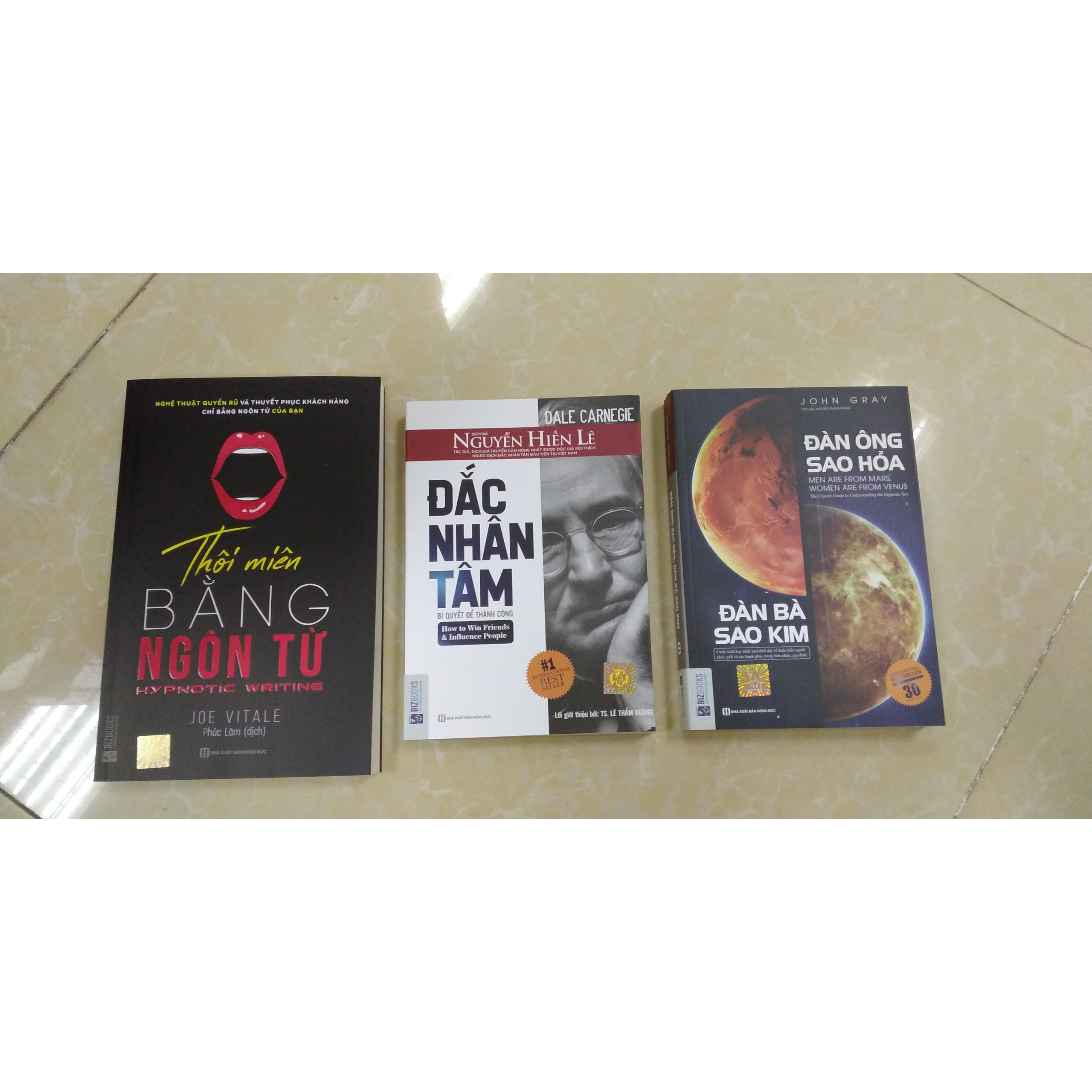Combo 3 cuốn:+ Thôi Miên Ngôn Từ + Đắc Nhân Tâm Bí Quyết Để Thành Công + Đàn Ông Sao Hỏa Đàn Bà Sao Kim 1