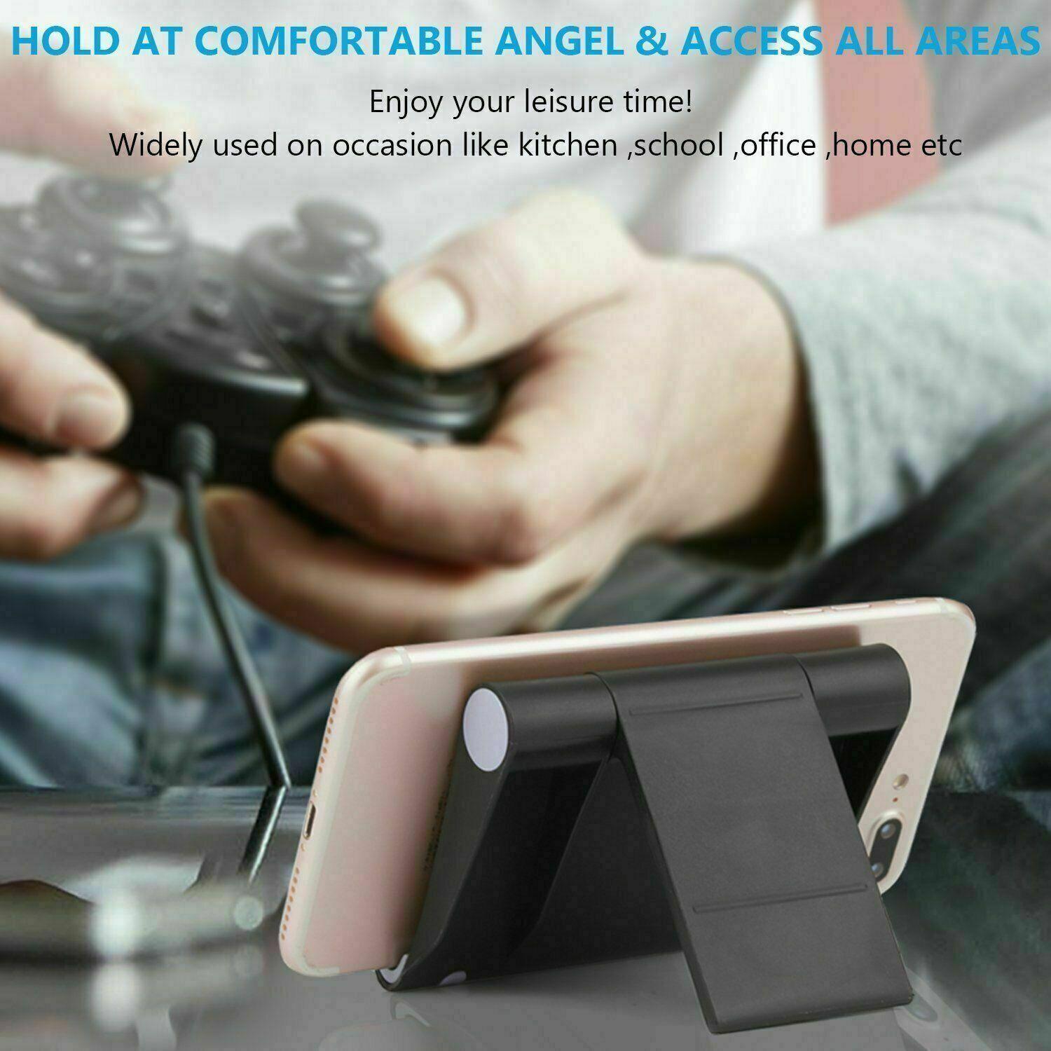 Folding Phone Tablet Holder Desktop Multifunctional Adjustable Mobile Phone Stand