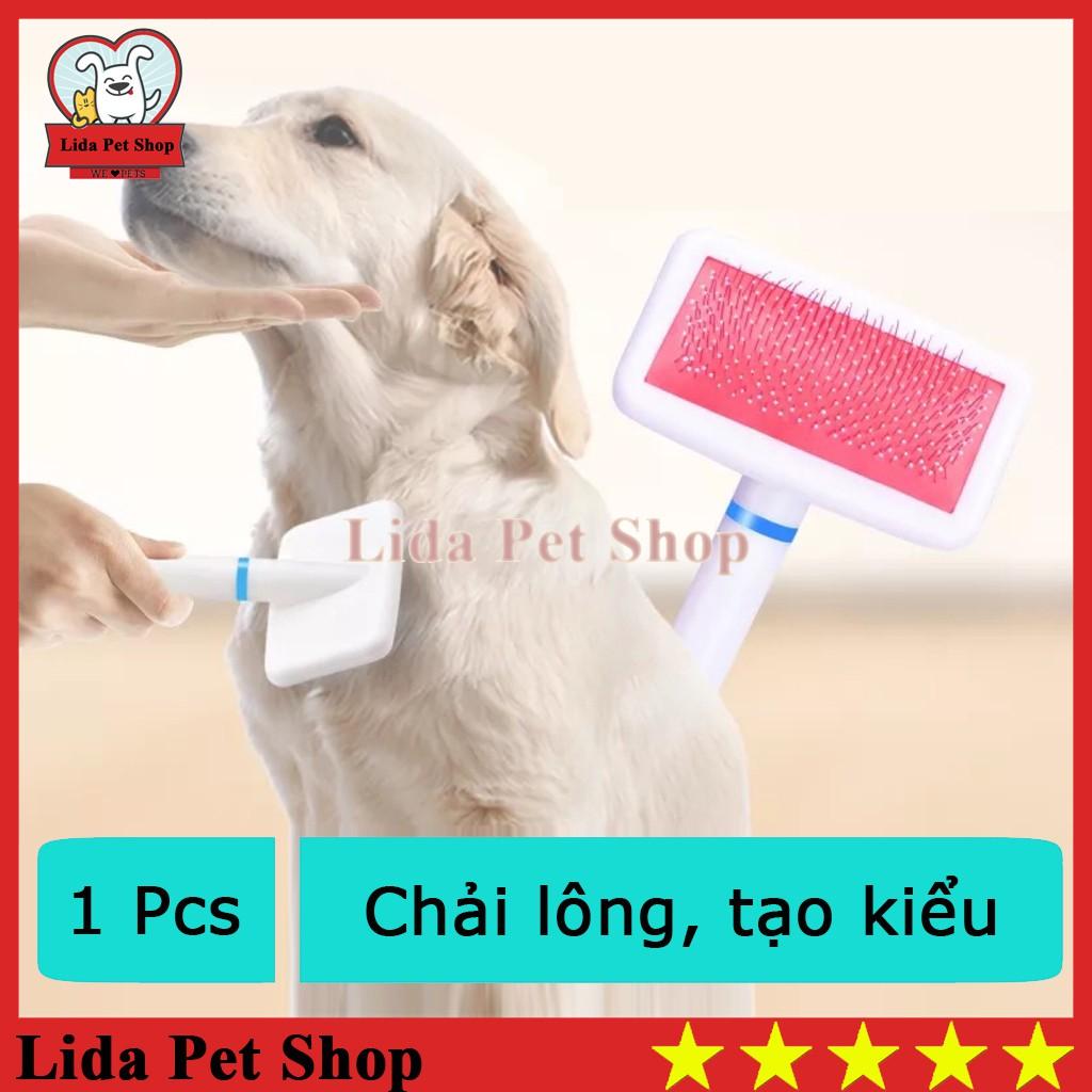 Lược chải lông chó mèo lấy lông chết và làm bông lông