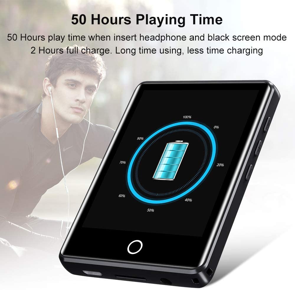 Máy Nghe Nhạc Ruizu M6 - Màn Hình Cảm Ứng 2.8 Inches, Bluetooth 5.0, Loa Ngoài, Pin 50h - Hàng Chính Hãng