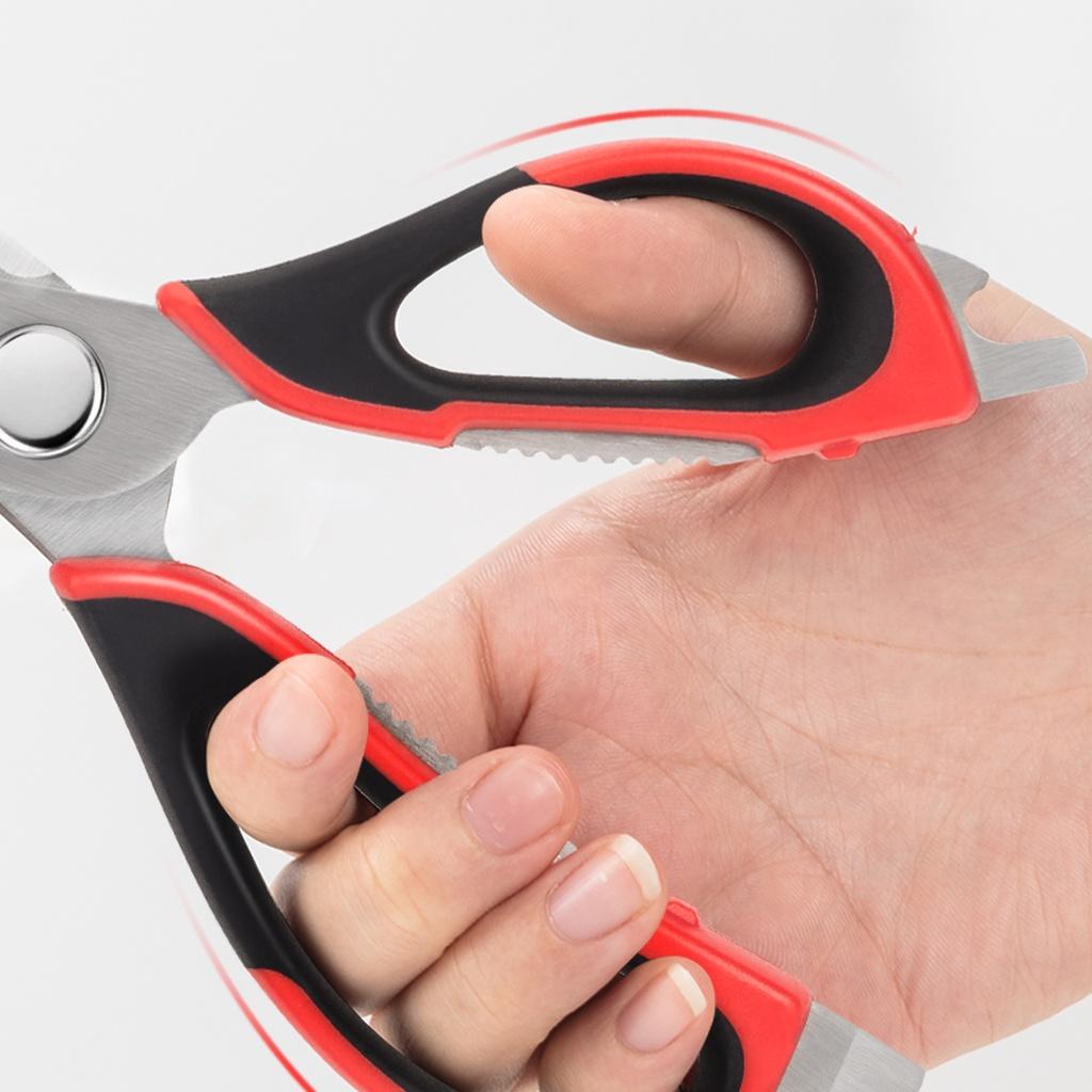 Kéo nhà bếp DELI 22.5cm - Màu đỏ 77770