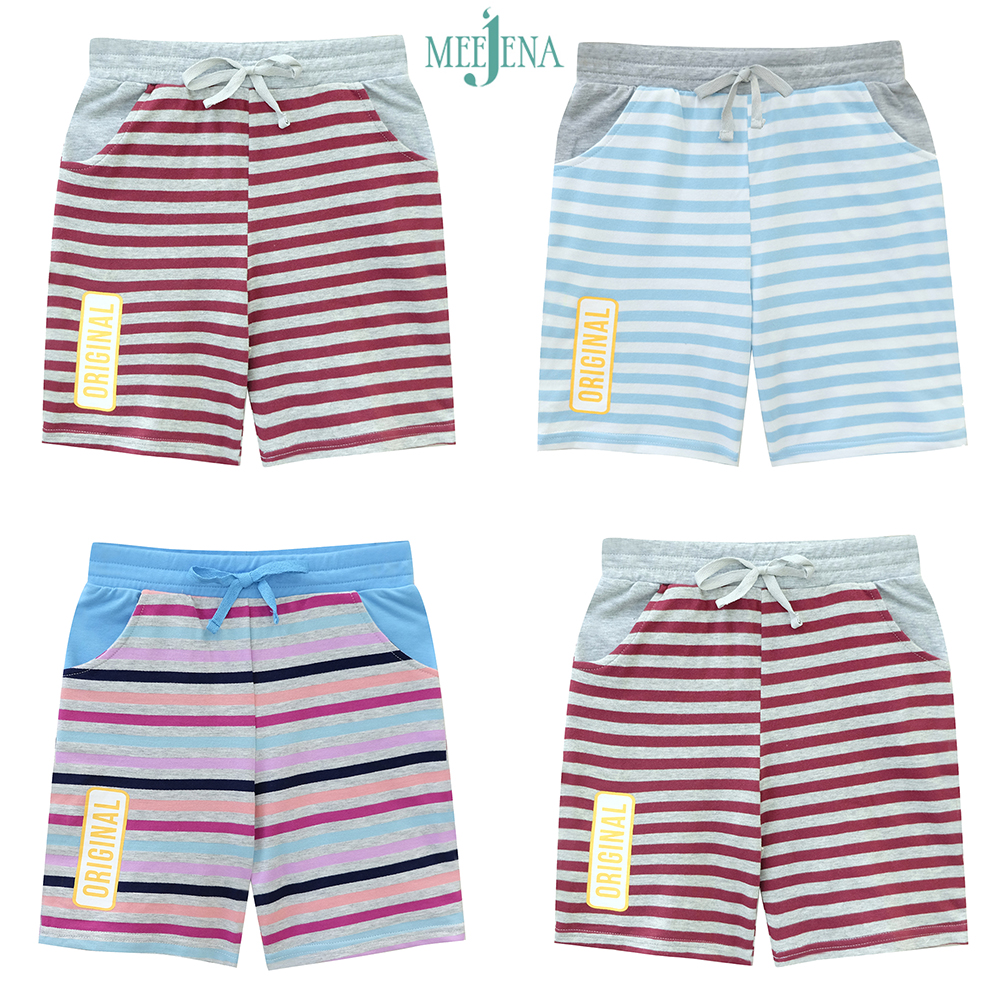 Quần Bé Trai Sọc Lưng Thun từ 20-24 kg – MEEJENA – 1134 – Đỏ đô – 6  20-24 kg