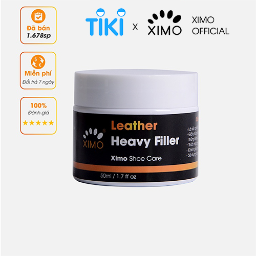 Kem Bả Ma Tít Heavy Filler Vá Sửa Chữa Vết Rách, Vết Rạn, Nứt, Bong Tróc Trên Da Giày, Ghế, Túi Ví XIMO XI09