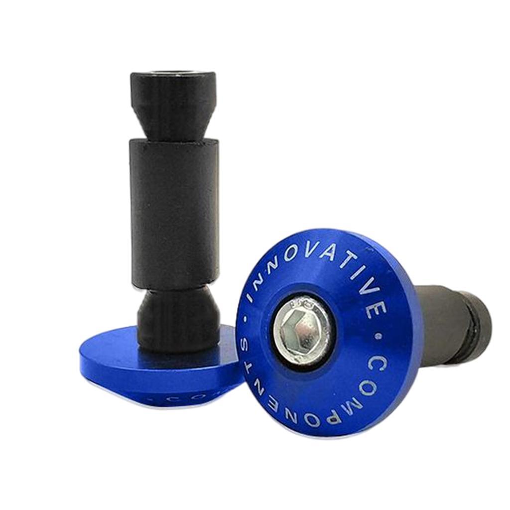 2x CNC Motorcycle Handlebar End Plugs, Handle Bar Grip End Plugs for Tmax 530