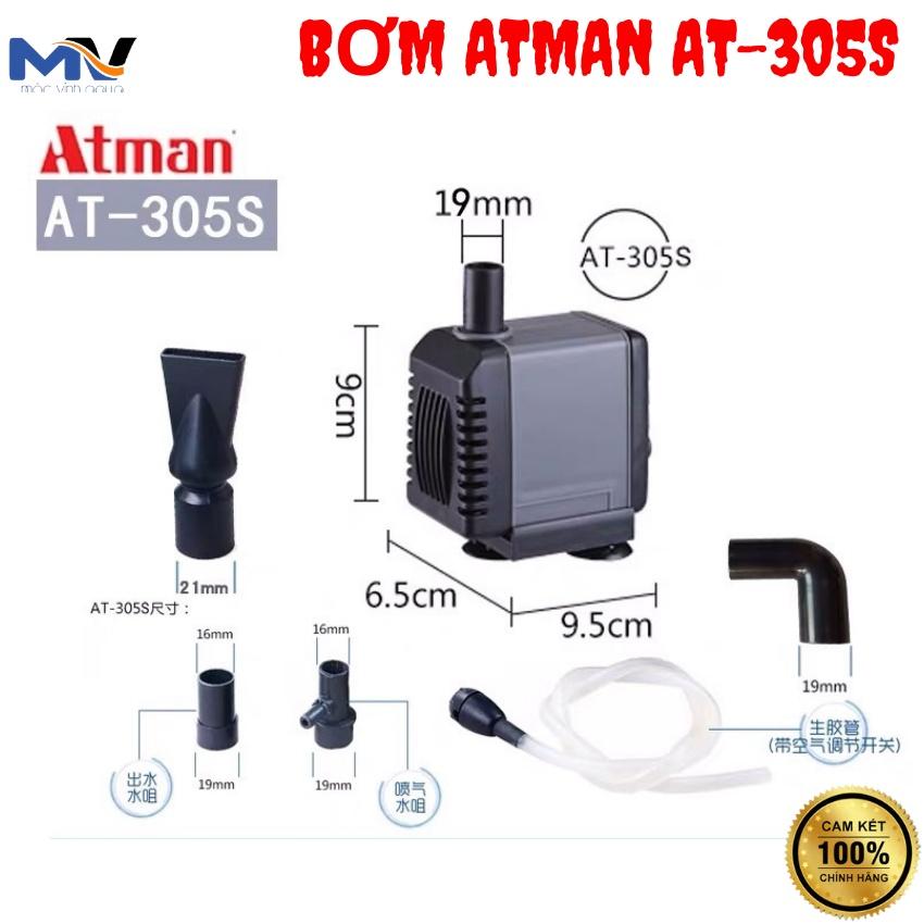MÁY BƠM NƯỚC HỒ CÁ ATMAN AT-305S 13W - 1200L/H - 1.3M | CỬA HÀNG CÁ CẢNH VÀ THIẾT BỊ LỌC NƯỚC HỒ CÁ MỘC VINH AQUA