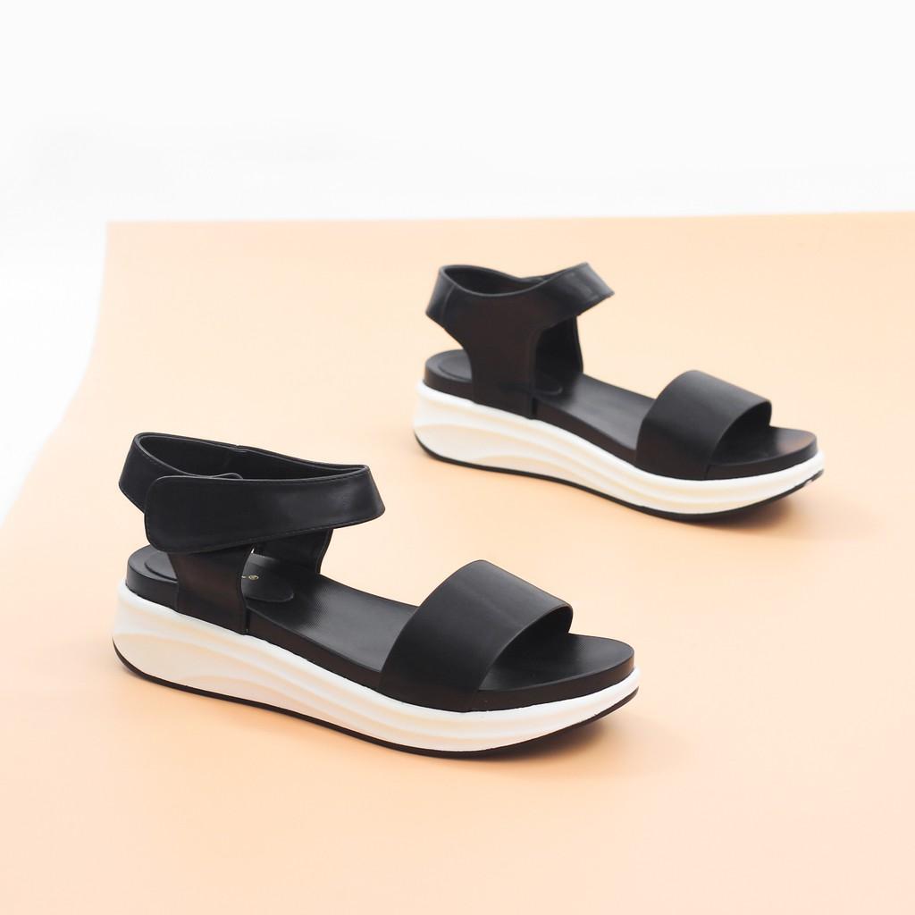 Giày Sandal Đế Xuồng Quai Dán 3cm Pixie 4162