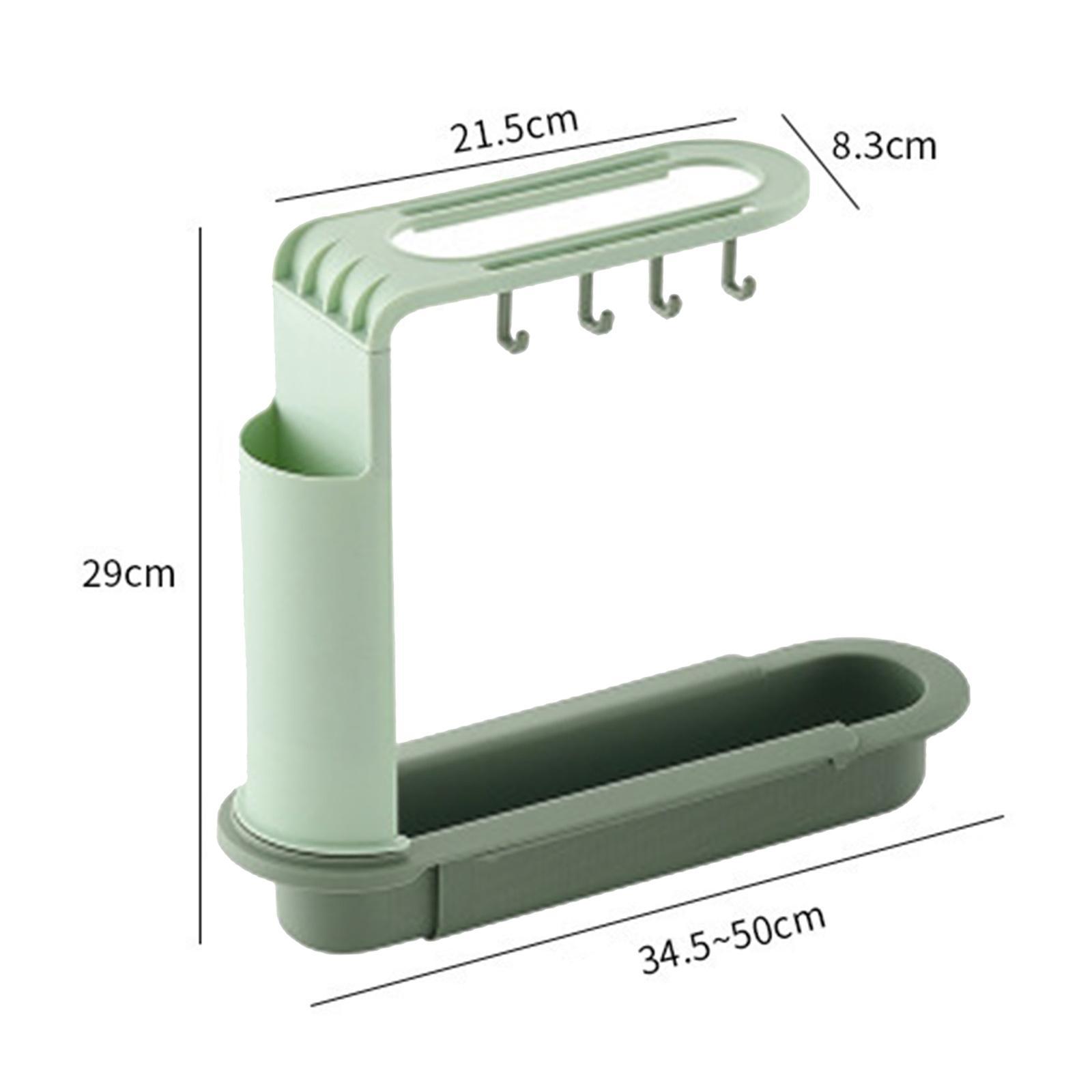 2 in 1 Sink Rack Sink Tray Drainer Rack Sink Organizer Storage Basket