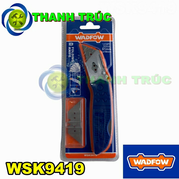 Dao rọc cáp gấp gọn WADFOW WSK9419 sử dụng lưỡi ngắn 19mm