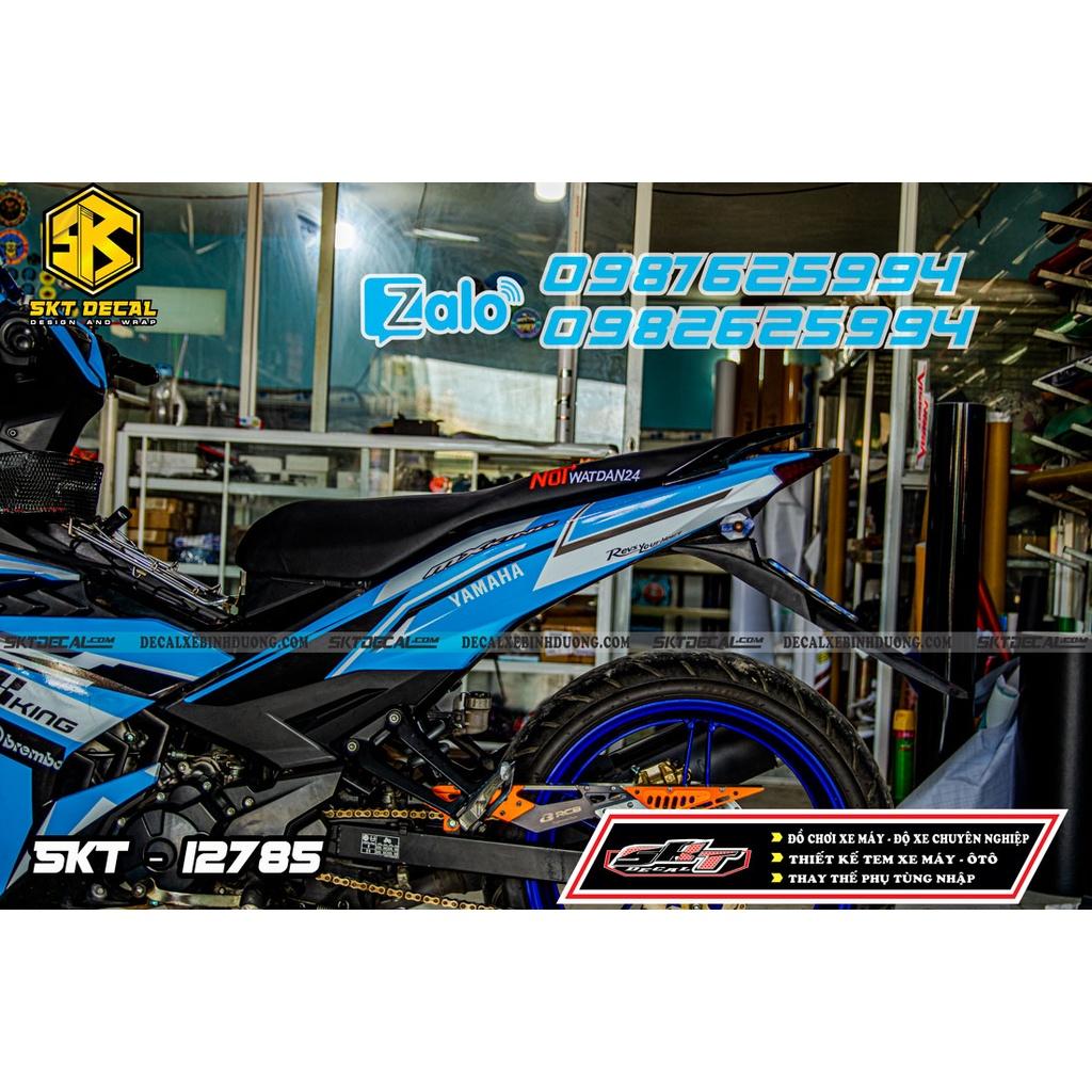 Tem trùm dành cho exciter 150 xanh đen bạc mxking