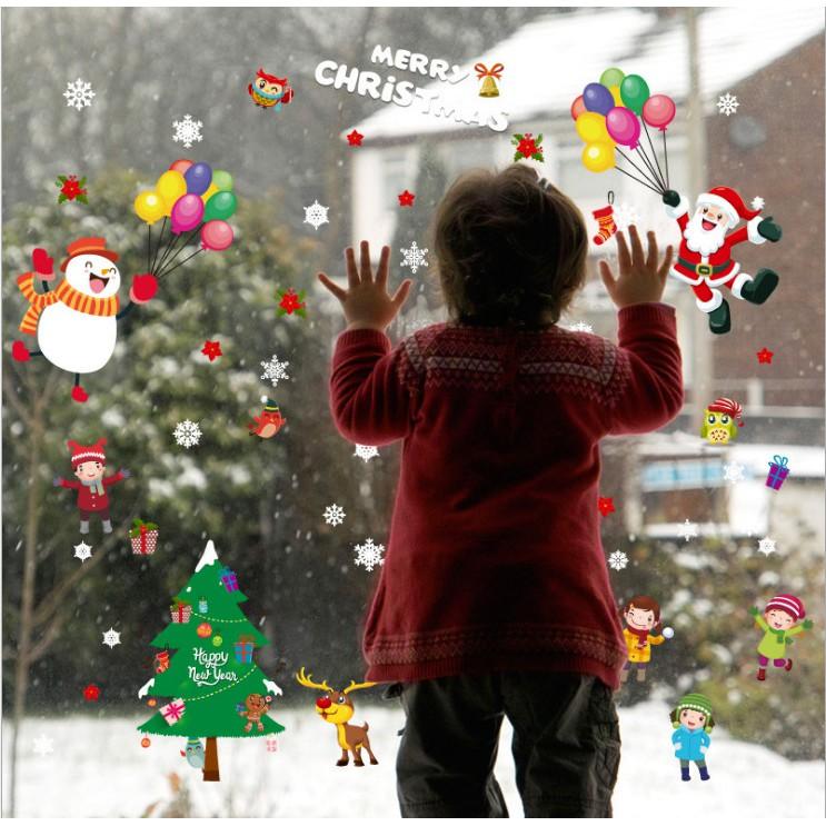 Decal trang trí noel mừng giáng sinh vui nhộn