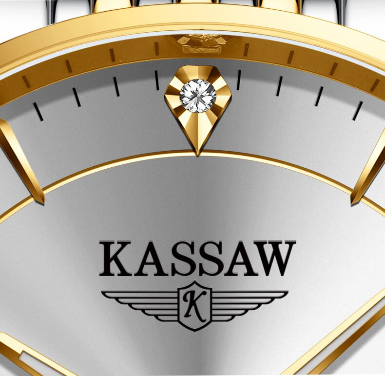 Đồng hồ nam chính hãng KASSAW K666-2 (Mạ vàng 24k)