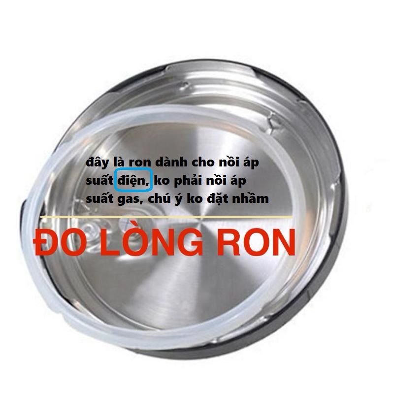 Ron cao su dành cho nồi áp suất Điện 20cm (nồi 3L-4L) và 22cm (nồi 5L-6L)- Hàng nhập khẩu
