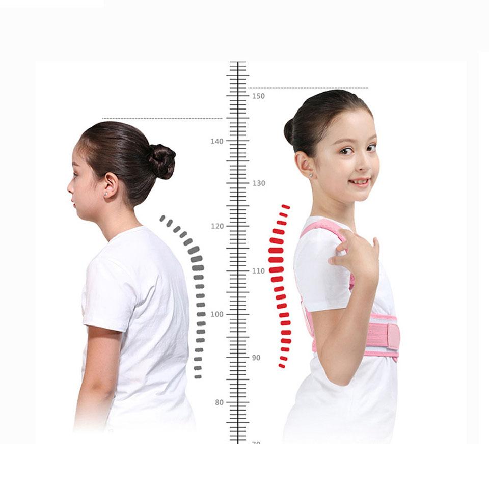 Có Thể Điều Chỉnh Con Tư Thế Corrector Đai Hỗ Trợ Lưng Trẻ Em Chỉnh Hình Áo Cho Bé Cột Sống Lưng Thắt Lưng Vai Vòng Đeo Sức Khỏe