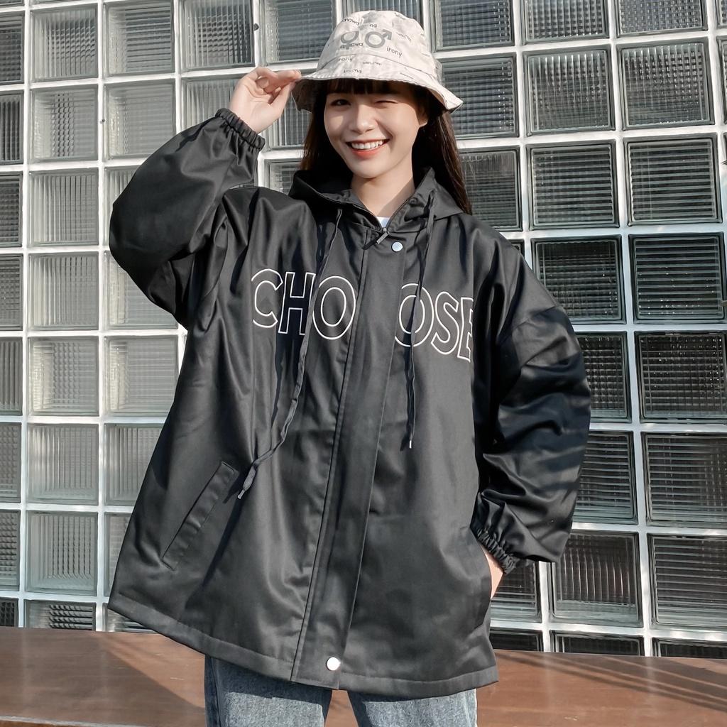 Áo Khoác Jacket Kaki Form Rộng CHOSE Phong Cách Ulzzang