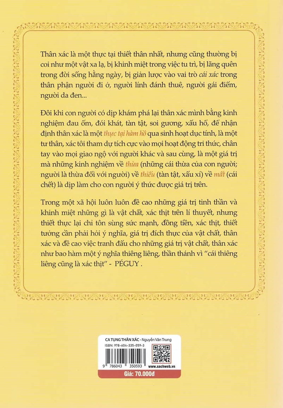 Ca Tụng Thân Xác