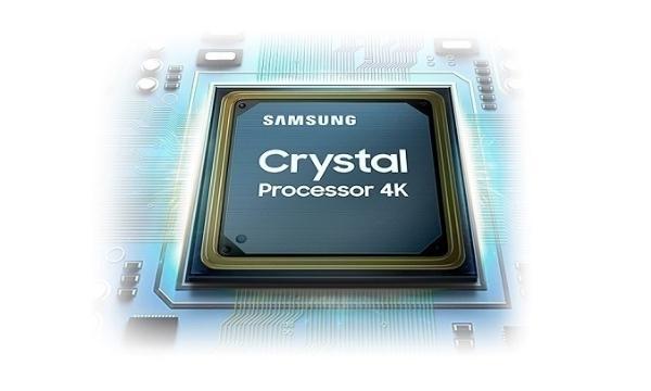 Smart Tivi Samsung Crystal UHD 4K 55 inch UA55AU7002KXXV bộ xử lý Crystal 4K thông minh