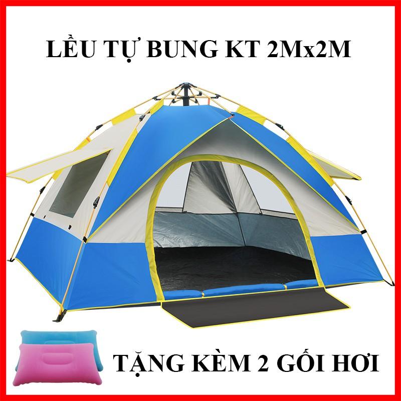 Lều cắm trại cho 3-5 người lều picnic tự động, lều dã ngoại 1 cửa chính 3 cửa sổ, chống nắng, mưa chống tia UV