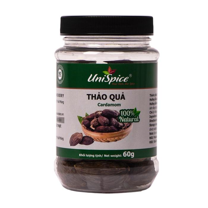 Thảo quả UniSpice lọ 60gr- Gia vị tự nhiên/ gia vị nấu phở bò