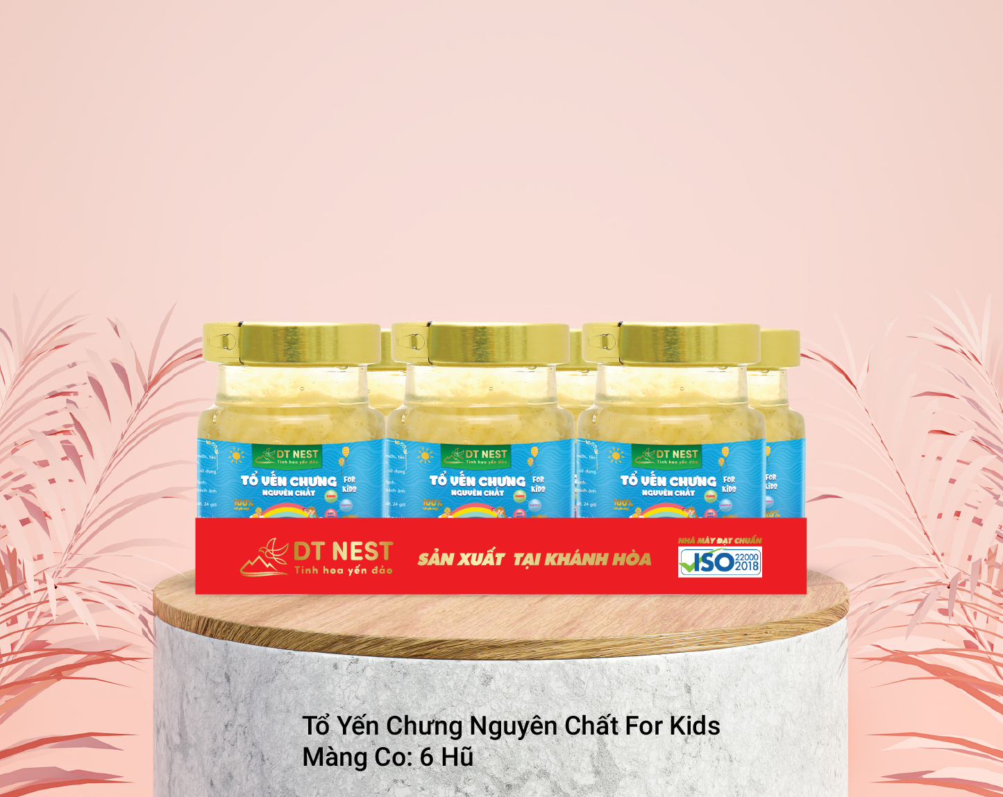 Đặc sản Khánh Hòa -  Khay màng co yến chưng dành cho trẻ em DT NEST/ DT FOOD - OCOP 4 SAO
