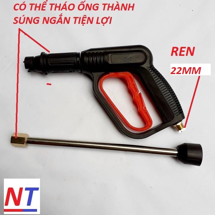 Dụng cụ xịt rửa xe áp lực cao Ren 22mm(cò đỏ dài)