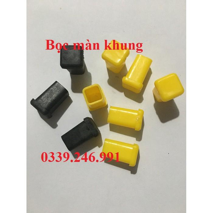 20 nút vuông 12.7 mm bịt hộp chống xước, phụ kiện cho màn khung núm, chụp cao su, nhựa bọc chân ống hộp bộ màn khung