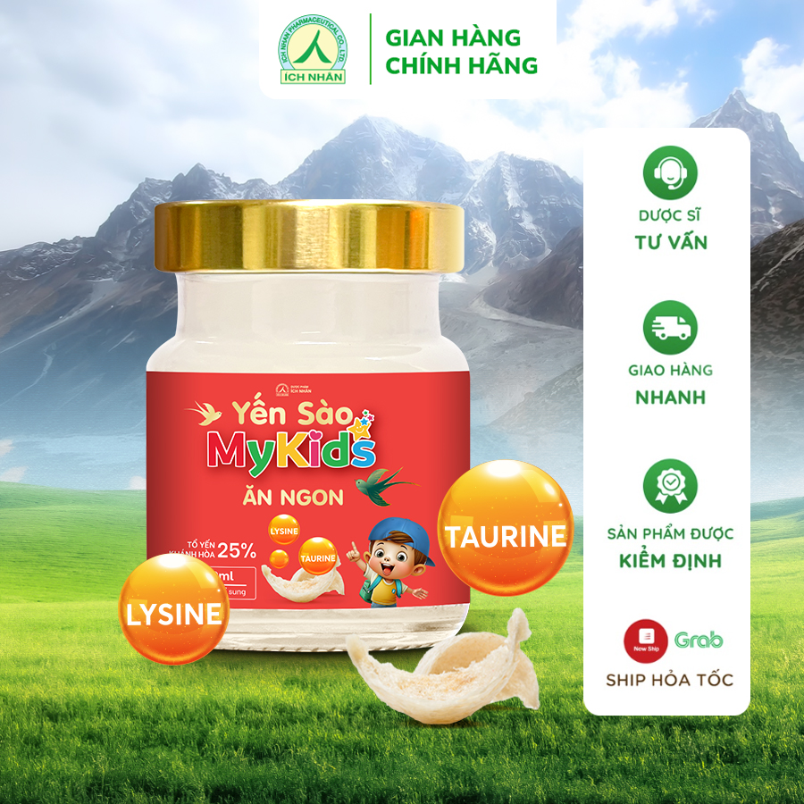 Combo 20 Lọ Yến Sào Mykids Ăn Ngon giúp bé ăn ngon, tăng sức đề kháng, cho bé khỏe mạnh hơn - Dạng lọ 70ml