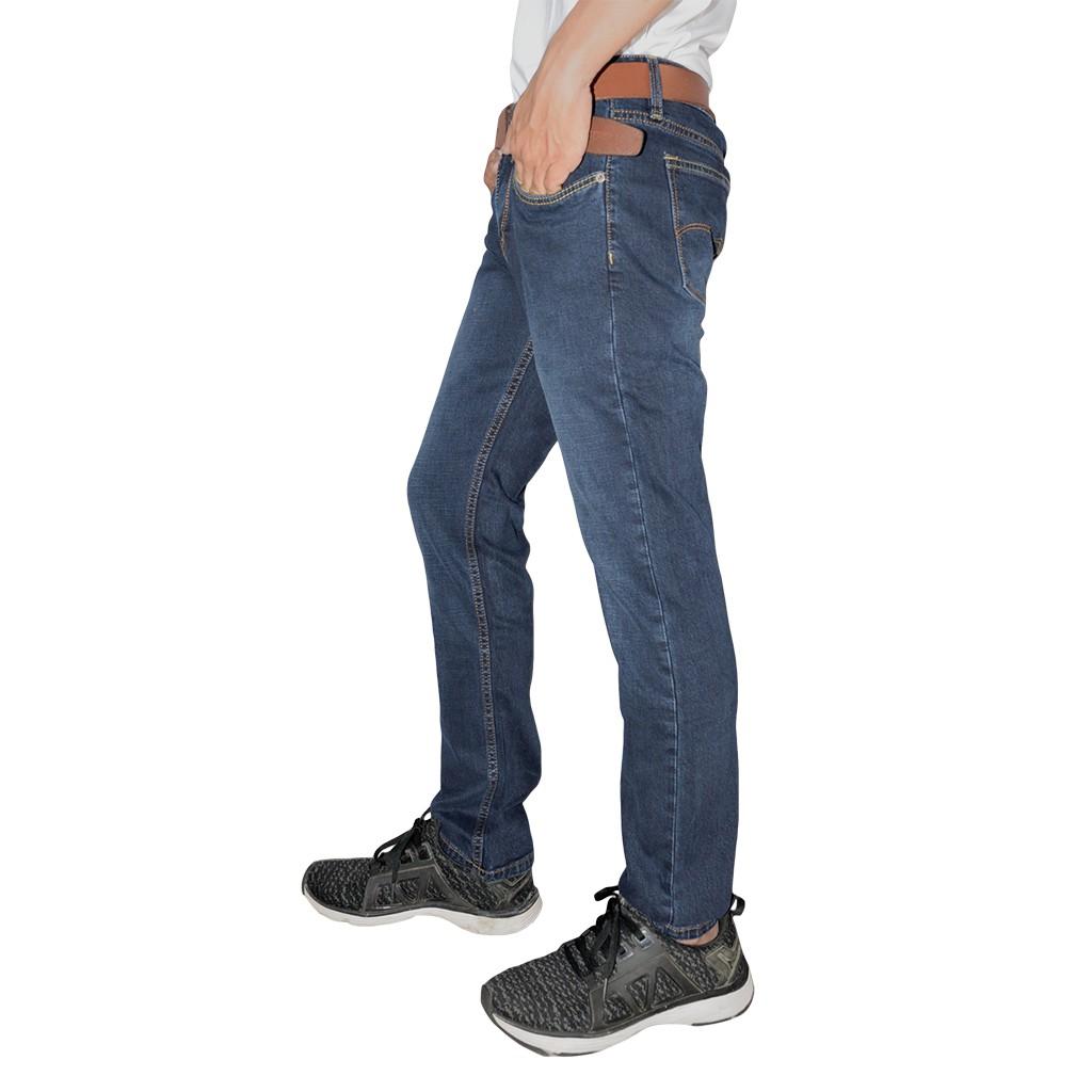 QUẦN JEANS NAM XANH WASH VỚI CHẤT VẢI JEANS CO GIÃN THOẢI MÁI THÍCH HỢP ĐI CHƠI VÀ MẶC THƯỜNG NGÀY CHO CÁC CHÀNG TRAI