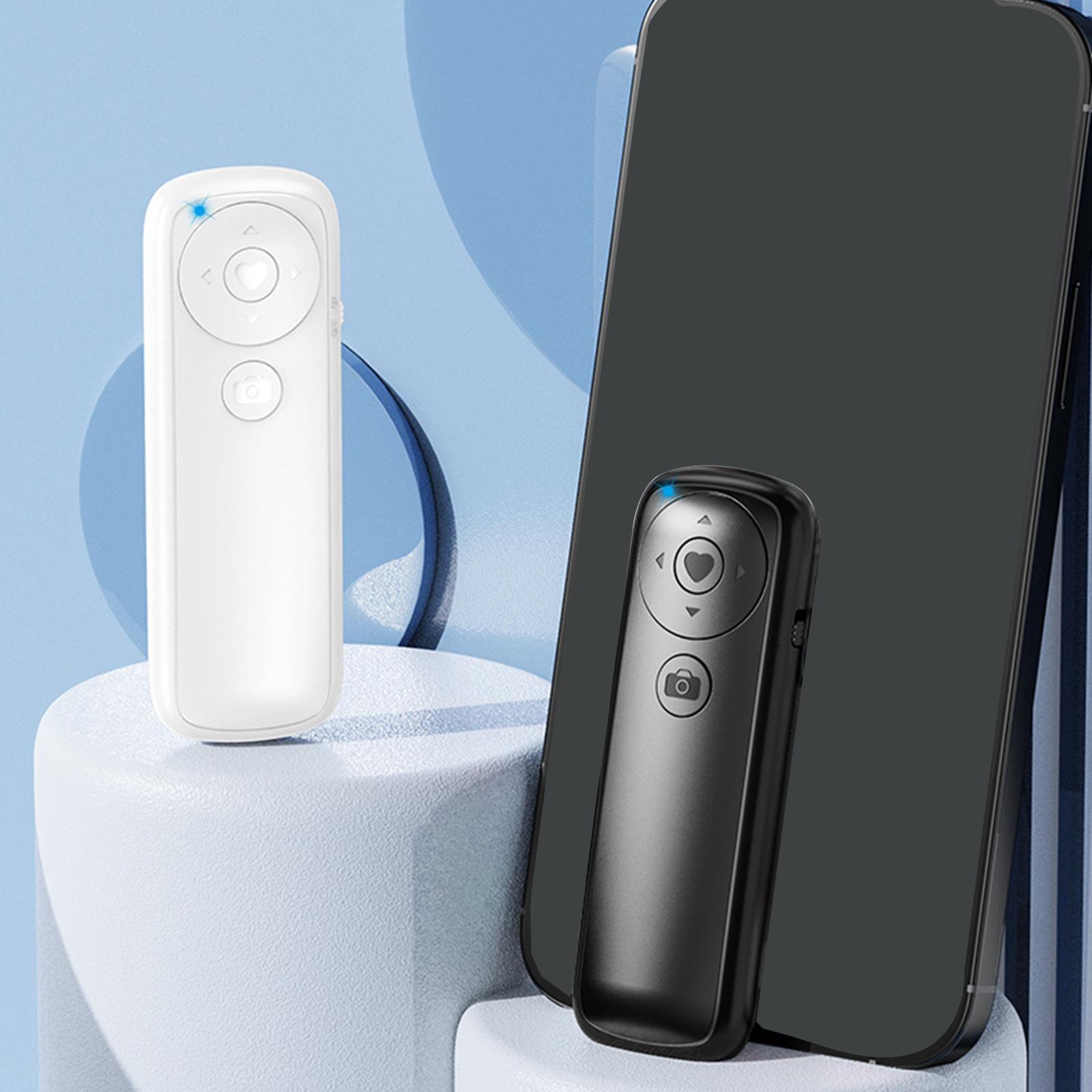 Bluetooth Shutter Remote Control Selfie Button Clicker for Most Smartphones