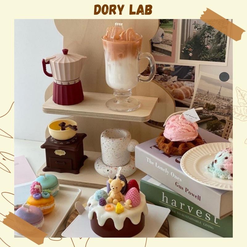 Nến Thơm Handmade Bánh Kem Gấu Con Nhiều Mẫu - Dory Lab