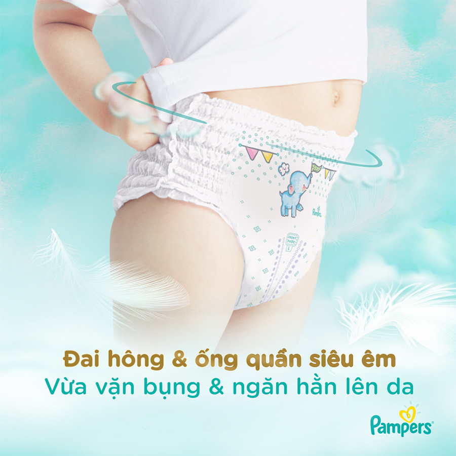 Thùng 3 Gói Tã/ Bỉm Quần PAMPERS Nhật Thượng Hạng, Size M (144 miếng, 6-12kg), Siêu Mềm Mịn &amp; Thoáng Khí