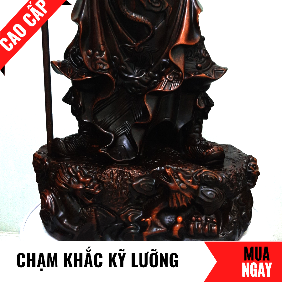 Tượng Quan Công Trang Trí Phong Thủy Cao 46cm