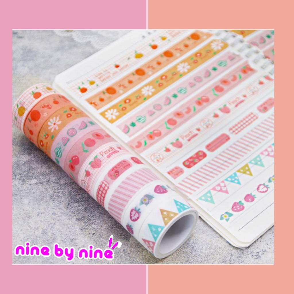 01 cuộn washi tape cute trang trí sổ, dụng cụ học tập (giao ngẫu nhiên)