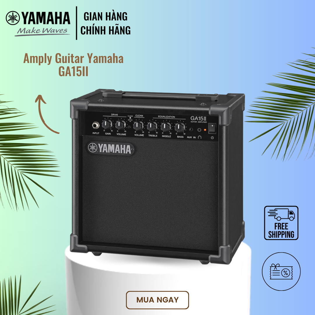 Amply Guitar YAMAHA GA15II - Thiết kế gọn nhẹ, sản phẩm chính hãng