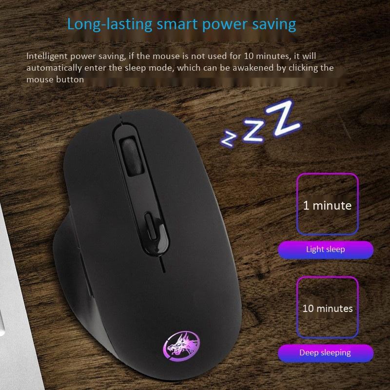 Bluetooth 2.4GHz Chuột, hai Chế Độ Chuyển Đổi 6 Nút USB Kết Nối Không Dây Chuột Với 500MAh Pin Chuột Cho Laptop