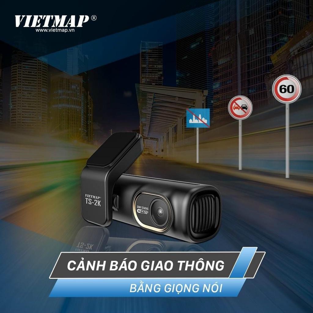 Camera hành trình Vietmap TS-2K kèm sạc ACC - Cảnh báo giao thông bằng giọng nói ghi hình trước sau - Hàng chính hãng