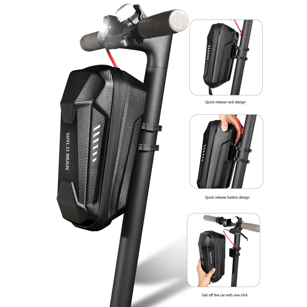 Túi phía trước 1/2/3/4/5L Túi chống điện cho Xiaomi M365 Waterproof PU Eva Hard Shell Túi đựng Túi đựng Túi lưu trữ treo Color: 3L Storage Bag 09