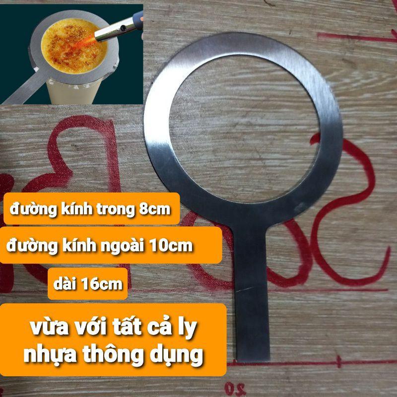 dụng cụ làm trà sữa nướng: đầu khò, vòng che