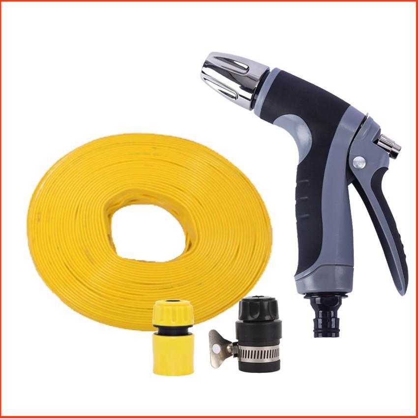 Bộ dây và vòi xịt tăng áp rửa xe tưới cây