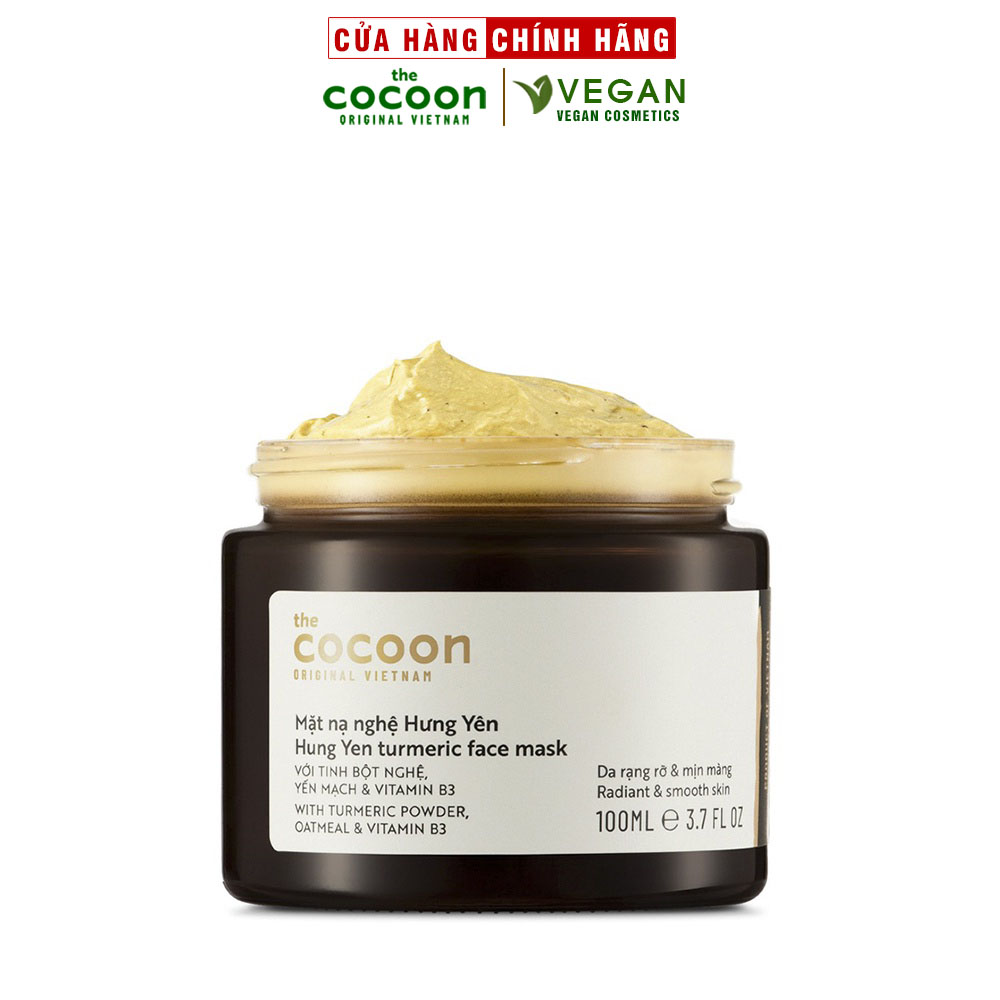 Mặt nạ nghệ Hưng Yên Cocoon 100ml thuần chay sáng da đều màu thuần chay